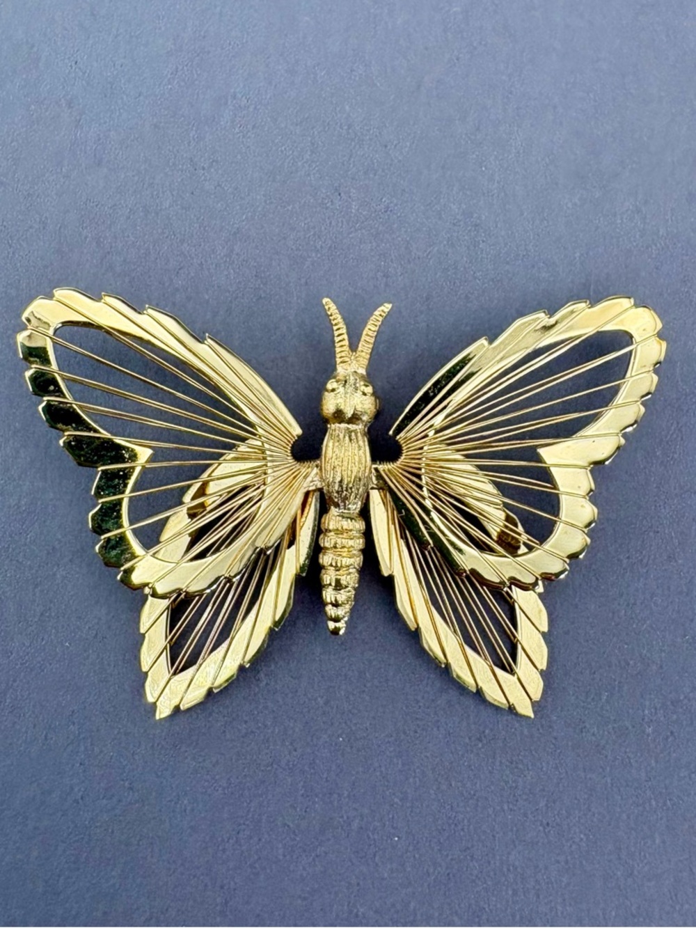 Vintage Monet Butterfly Brooch Pin
